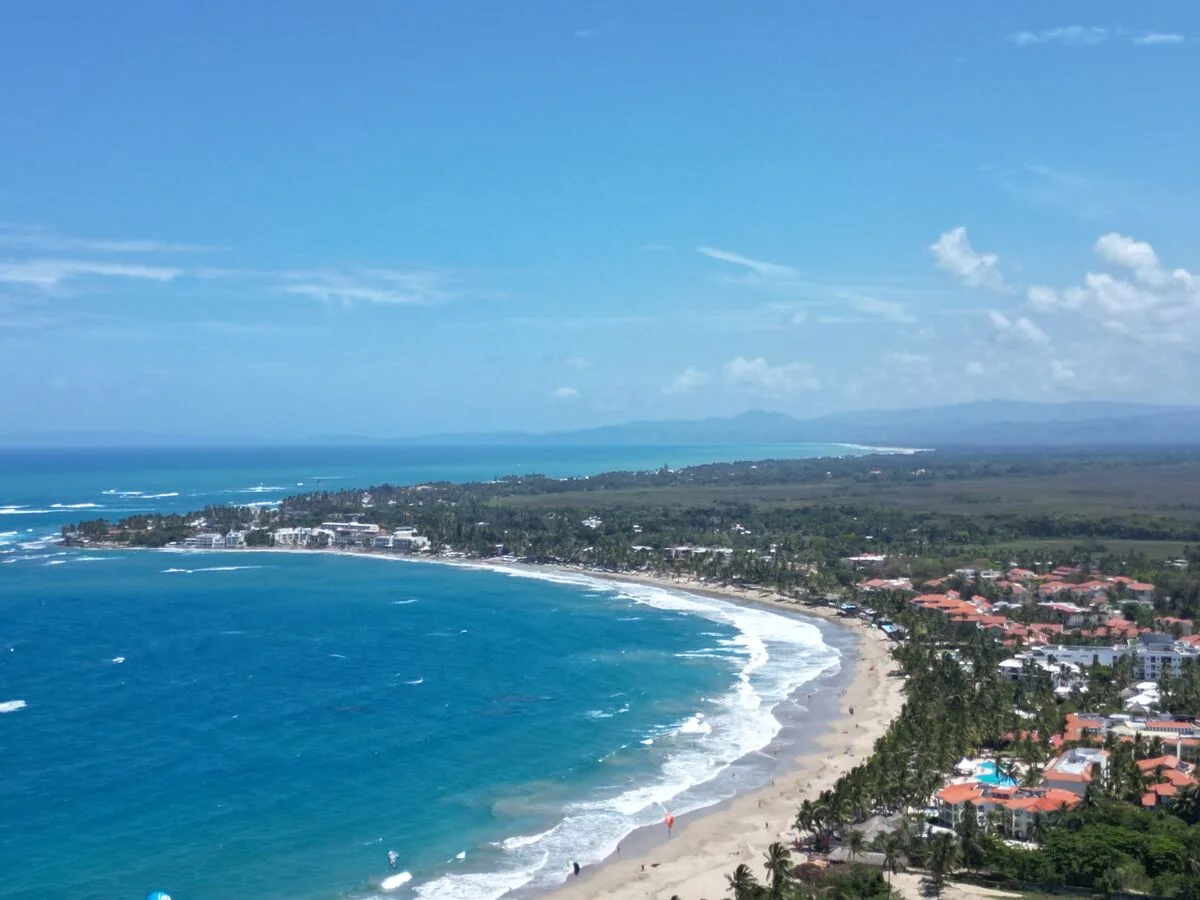 Aerial coastline